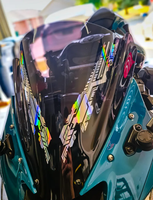 Pegatinas Magnéticas Reflectantes Personalizables para Motocicletas y Automóviles