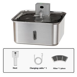 Distributore d'Acqua Intelligente Ricaricabile per Animali Domestici da 7L, Grande Capacità, Completamente in Acciaio Inossidabile, Ciotola Automatica per Cani, in PC Solido Ecologico, IPX5 - Product Image 6