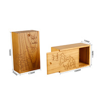 Bois Couleur Chêne Parfum Simple Boîte Cadeau En Bois De Luxe Naturel Usine Cosmétiques Carton TIMBER Boîtes En Bois et Bambou