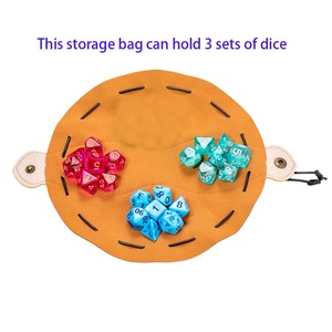 Pochette à dés portable en cuir avec cordon <span class=keywords><strong>de</strong></span> serrage pour jeux <span class=keywords><strong>de</strong></span> <span class=keywords><strong>rôle</strong></span> D&D, idéale pour le rangement et les cadeaux - Product Image 6