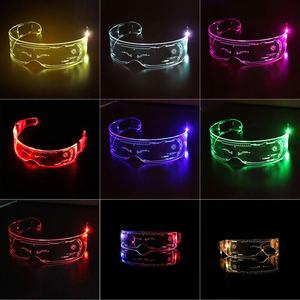 <strong>Top</strong> Fashion 7-Color Cyberpunk LED Glasses Creative Festival Light-Up Glasses for Graduation &amp; Ramadan Party Supplies - Product Image 3