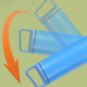 Bouteille d'eau isotherme en acier inoxydable 304 de 450 ml et 600 ml, tasse droite mate avec couvercle à poignée de transport pour les voyages en extérieur - Product Image 2
