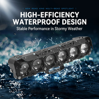 Barre lumineuse LED RGB à 6 lentilles, super lumineuse, projecteur tout-terrain pour camion, SUV, pick-up, UTV, accessoires de voiture