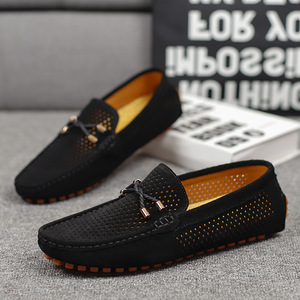 Scarpe Loafer in Pelle da Uomo di Grande Taglia per Tutte le Stagioni, Cucite a Mano, Traspiranti, per Camminata Casual e Guida, OEM - Product Image 5