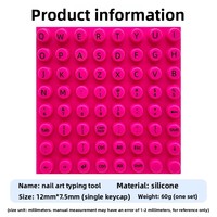 Autocollant de protection pour clavier, personnalisable, spécifique au nail art, pour ongles longs, outil de frappe, protection de touches, pour bureau