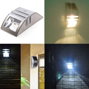 Lámpara Solar de Pared para Exteriores con Sensor de Movimiento, 2 LED, Blanco Cálido, Impermeable, de Acero Inoxidable, Certificación RoHS, para Hogar y Jardín - Product Image 4