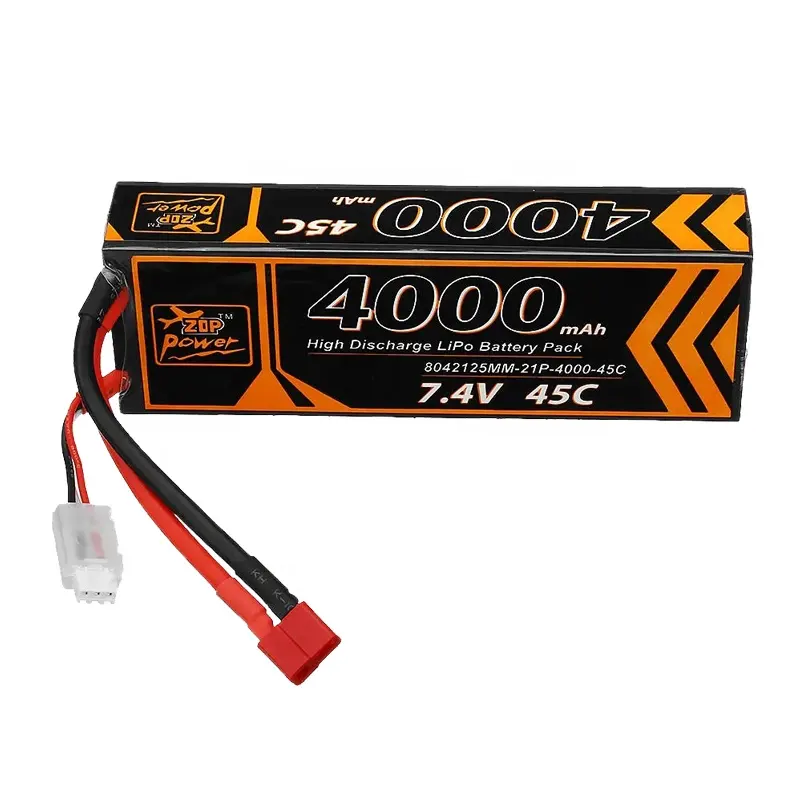 Profession 4000mah lipo battery 45c 2s 7.4v for rc toys