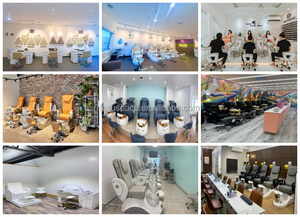Sillón de Pedicura de Gama Alta a Precio de Fábrica con Diseño Sin Tuberías, Respaldo Ajustable de Fibra de Vidrio y Masaje de Toque Humano para Spas y Salones de Uñas - Product Image 5
