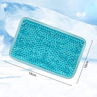 Compresse de gel réutilisable Gelking Blue 19*10cm avec perles de gel, pour genou et dentition, chaud/froid, sangle incluse, soulagement de la douleur