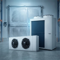 Condenseur à air haute efficacité pour unités de réfrigération industrielles de stockage frigorifique, système d'échange de chaleur à faible bruit et économie d'énergie
