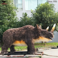Modèle de rhinocéros réaliste avec certification CE pour la décoration intérieure/extérieure des parcs, musées, centres commerciaux - Robuste et réaliste