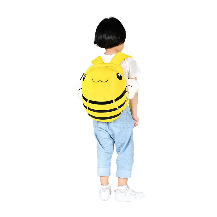 กระเป๋าเป้สะพายหลังการ์ตูนสำหรับเด็ก,ทำจากนีโอพรีนตุ๊กตาผึ้งน้อยน่ารักขนาดใหญ่ราคาส่ง