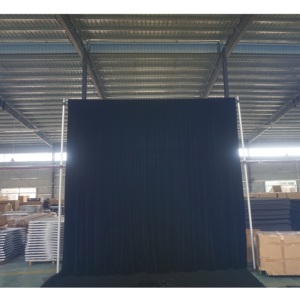 Instalación Rápida, Tubo de Aluminio Modular Ajustable y Cortina de Terciopelo Plateada para Exhibición en Cabina de Fotos - Product Image 4