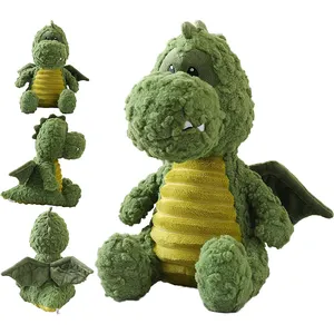 A040 Wholesale Soft Dragon Stuffed Animals Toys Plushies Throw Pillow Hugging Cuddly Doll Gift Custom Plush Toys Dragon City