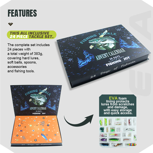 Coffret Cadeau de Pêche Personnalisé Selco Soft Worm OEM, Ensemble de leurres, Mystère de Noël - Product Image 4