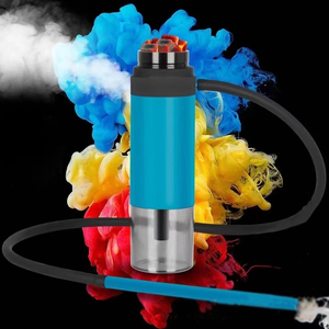 Chicha portable 24 cm pour voiture, mini chicha de voyage avec bouteille d'eau pour une utilisation nomade - Product Image 3
