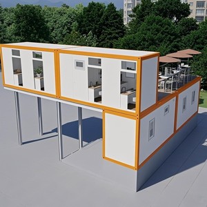 20 ft 40 ft nhà di động 40 ft đúc sẵn sang trọng mở rộng phòng ngủ và nhà bếp container nhà dự án - Product Image 2