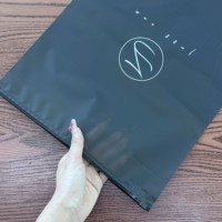 T-shirt Chapeau Emballage Noir Sac À Fermeture Éclair En Plastique Vêtements Emballage Sac Haute Qualité Personnalisé Noir Paquet Pvc Sac À Fermeture Éclair