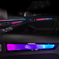 Système d'éclairage d'ambiance intérieur SJC 64 couleurs pour Honda Civic 11e génération 2022-2025, style cristal symphonique, pour mise à niveau