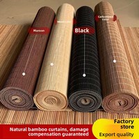 Pare-soleil chinois moderne en bambou pour ascenseur de porte Nouvelle décoration de plafond Isolation Rouleau Rideau Technique Plaine