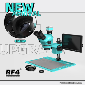 Rf4 RF7050TVD2-2KC2-S010 + 144 Trinocular Stereo Kính Hiển Vi 7-50x Zoom Với 2kc2 Máy Ảnh 10 Inch S010 Màn Hình Điện Thoại Chip Sửa Chữa - Product Image 6
