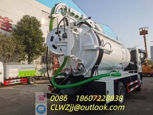 Camión de Succión de Aguas Residuales y Limpieza ISUZU 4x2 15CBM, Diésel Manual, 251-350HP, Euro 6, para Limpieza de Tuberías - Product Image 3