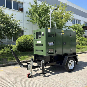 With Ricardo Generator 10kva 15kva 20kva 30kva 50kva 100kw 200kva Mobile Movable Trailer WP-P12GF Generators WP-P12GF WP- - Product Image 1