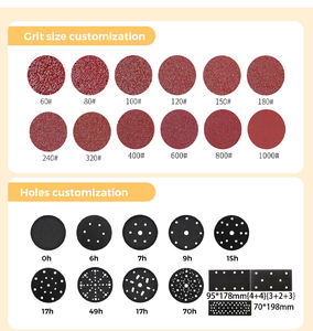 กระดาษสีทรายขัดผิวสีม่วง P80/120/180/240/320/400/500ภาพวาดรถ - Product Image 3