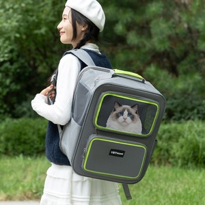 VBTOPet Cat <b>Backpack</b> Large Capacity Breathable Side Opening <b>Pet</b> <b>Carrier</b> For Travel - Product Image 4
