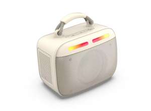 Hi-Fi ลำโพงบลูทูธ2600mAh, ลำโพงบลูทูธคาราโอเกะเสียงสูงลำโพงแบบพกพาไร้สายพร้อมไมโครโฟนคู่สำหรับ<span class=keywords><strong>ร้อง</strong></span>เพลง - Product Image 2