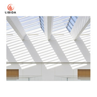 Fenêtre de plafond automatique en aluminium au design élégant et rétractable Systèmes de lucarne pour toit en verre avec prix de gros