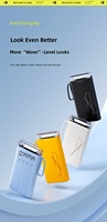Batterie externe Lighthouse avec câble intégré 20 000 mAh, chargeur portable haute capacité, lampe torche LED, sangle auto-agrippante [Plastique]