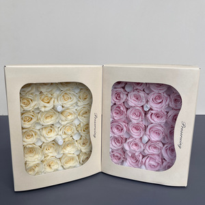 Flor Eterna + Mini Rosa 1.5-2cm, Set de 24 Flores, Flor Real para Decoración del Hogar, Material Floral - Product Image 1
