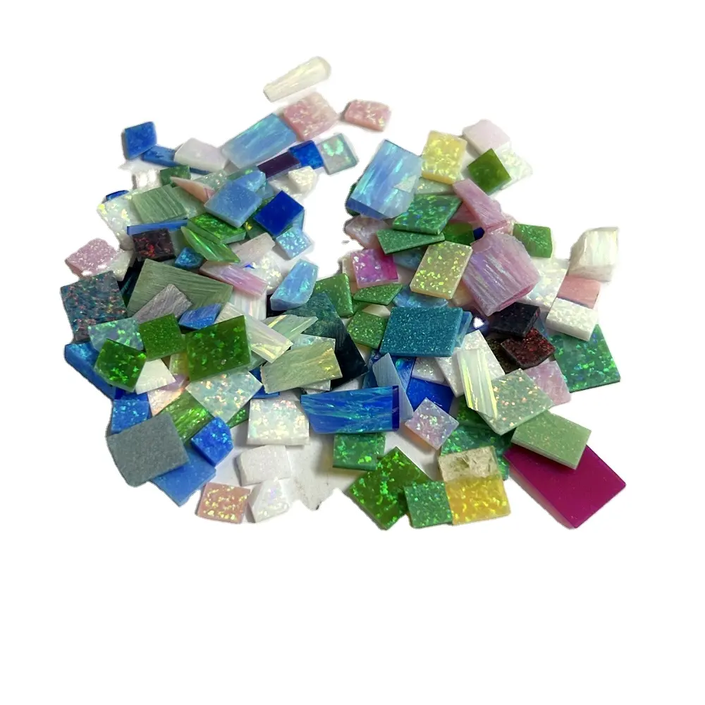 HQ permata sintetis Opal kasar Lab membuat batu Opal api putih Opal hancur