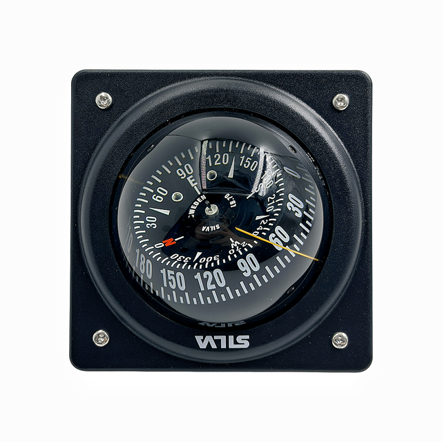 Square Embedded SILVA Marine Magnetic Compass, Waterproof Navigation Compass, Suitable for Yachts, and Fishing Boats