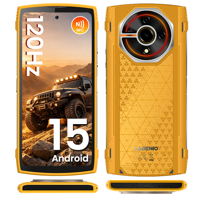 LAGENIO Panther2 IP69K Waterproof Open Ports 120Hz 3 Colors Rugged Wholesale Bulk in Stock Smartphone