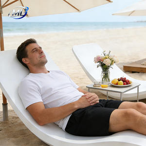Modern Durable Outdoor Fiberglass Lounge Chair & Sun Lounger <b>for</b> Hotel Beach Resort Swimming <b>Pool</b> & <b>Garden</b> - Product Image 6