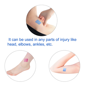 Gelişmiş ağrı kesici ve daha hızlı iyileşme için akupunktur noktaları ile çapraz şekil kas destek bandı - Product Image 5