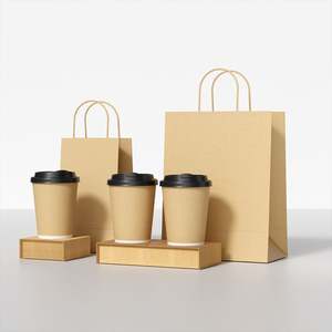 Bolsas de Papel Kraft Marrón Desechables Personalizables con Logotipo para Envasado de Alimentos, Bolsas de Papel Resistentes para Llevar Comida para Promoción - Product Image 2