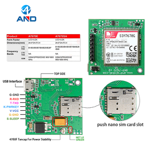 1pc SIM7670G Nouveau Kit de développement avec carte SIM Nano Push-Push et emplacement pour carte SIM SIM7670, Kit de développement LTE Cat 1 4G - Product Image 3