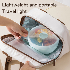 Lonchera ANYA Libre de BPA, Apta <span class=keywords><strong>para</strong></span> <span class=keywords><strong>Microondas</strong></span>, Moderna, <span class=keywords><strong>para</strong></span> Oficina o Escuela, de Plástico, a Prueba de Fugas, con 2 Compartimentos, <span class=keywords><strong>para</strong></span> Cocinar Arroz y Alimentos, con Tapa - Product Image 5