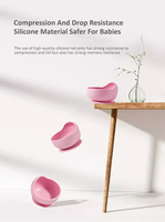 MARCH EXPO – Lot de bols d'alimentation pour bébé en silicone à forte succion, sans BPA, écologiques, compatibles lave-vaisselle, motif dessin animé – Idéal pour la vente en gros