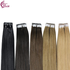 Extensions de cheveux humains FH 22 pouces à fixer avec des bandes adhésives, 100g, double trame, extensions de cheveux Remy, bandes adhésives, cheveux humains lisses - Product Image 2
