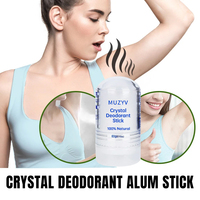 Stick Déodorant Anti-Transpirant Pierre de Cristal Alun de Potassium Déodorant Minéral en Cristal Stick Protection Solaire Coréenne