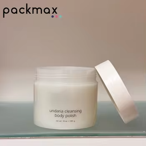 Tarro cosmético de plástico redondo esmerilado ecológico personalizado de 10oz 300ml para embalaje de cuidado del cabello con condición PE - Product Image 5