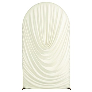 Tela de Fondo Plisada Tridimensional Elástica de Spandex de Nuevo Tipo para Bodas y Decoración de Bodas - Forma de U - Product Image 5