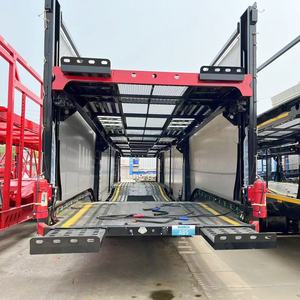 Semi-remorque porte-voitures robuste à 3 essieux et 8 unités, avec train d'atterrissage, prix attractif, fabricant - Product Image 3