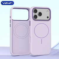 Funda de Silicona Líquida VAWI S071 para iPhone 17 Pro Max, Marco Metálico para Lente, Funda Antigolpes para Huawei P70 Pro