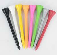 Vente en gros de haute qualité porte-balle de golf en plastique bois bambou tees de golf pour les clubs de golf options de longueur disponibles
