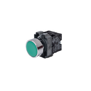 Série LA38-B2B avec couvercle étanche, interrupteur à bouton-poussoir métallique de 22 mm - Product Image 1
